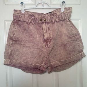 Acid Wash Jean Shorts